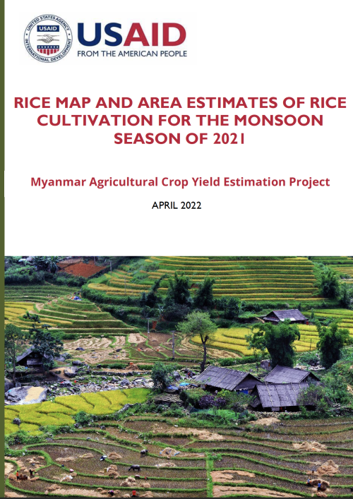 Rice Map and Area Estimates of Rice Cultivation in Myanmar in the Monsoon Season of 2021